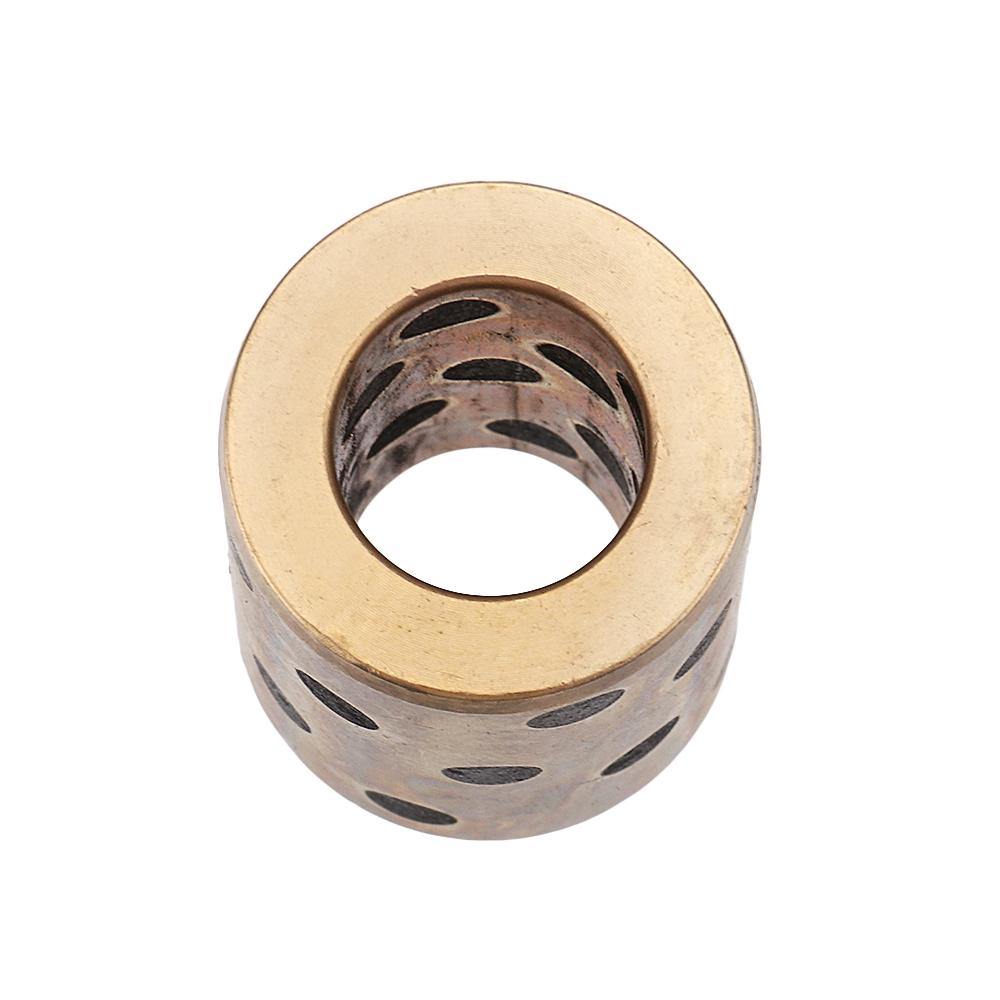 Machifit LM/8/10/12/16UU Linear Bearing Oil Free Bushing Round Graphite Copper Sleeve Slide Bearing - MRSLM