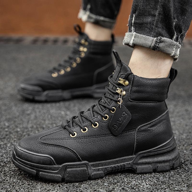 Men's high-top retro desert tooling boots - MRSLM