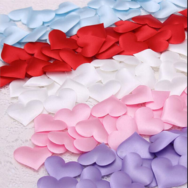 Heart Petals Satin Confetti 100 pcs Set