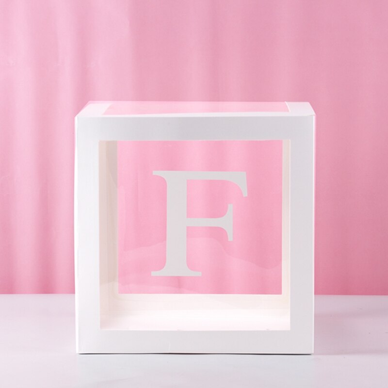 Transparent Letter Patterned Box