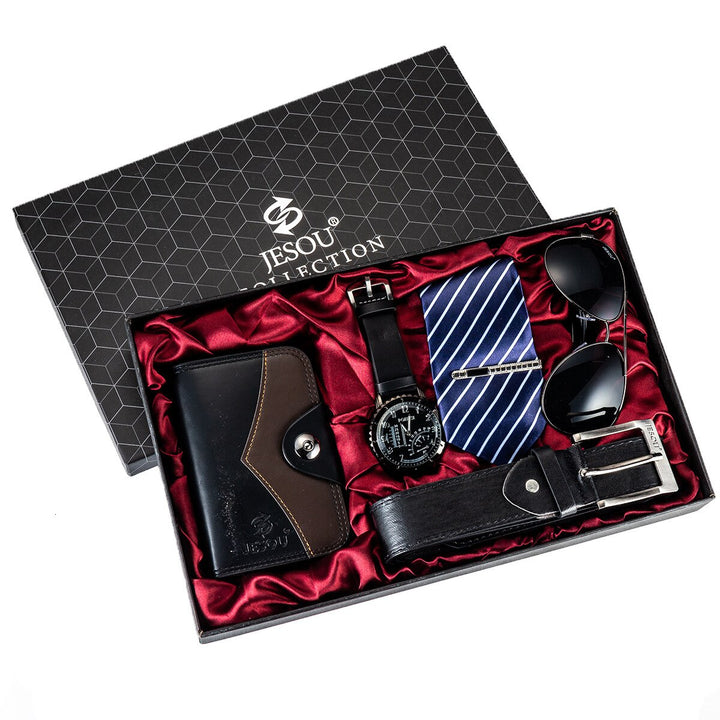 Men's Solid Gift Box Set 5 Pcs