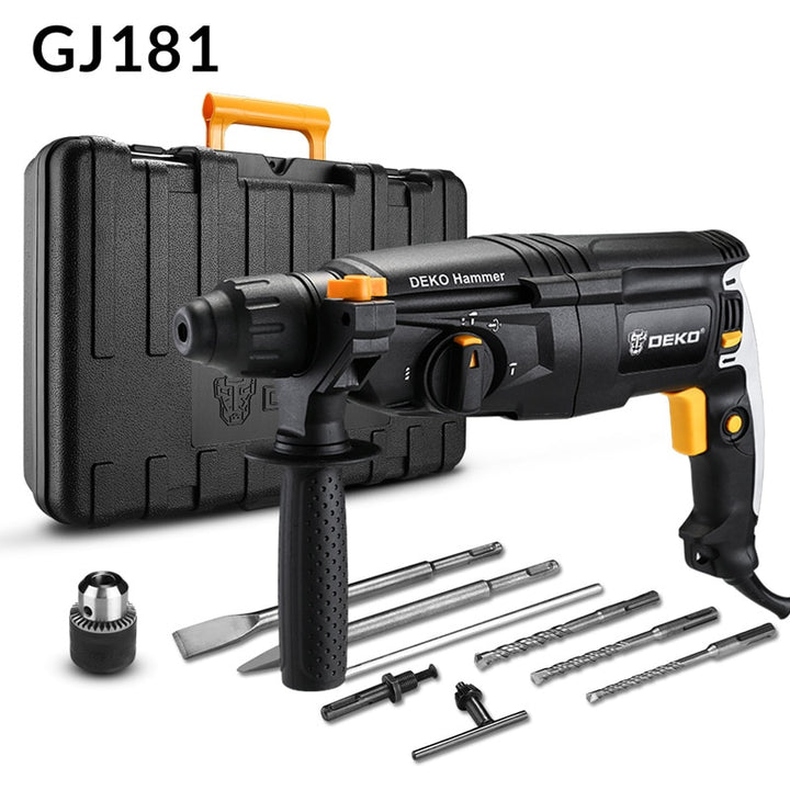 Universal Electric Rotary Hammer with Drill Bits