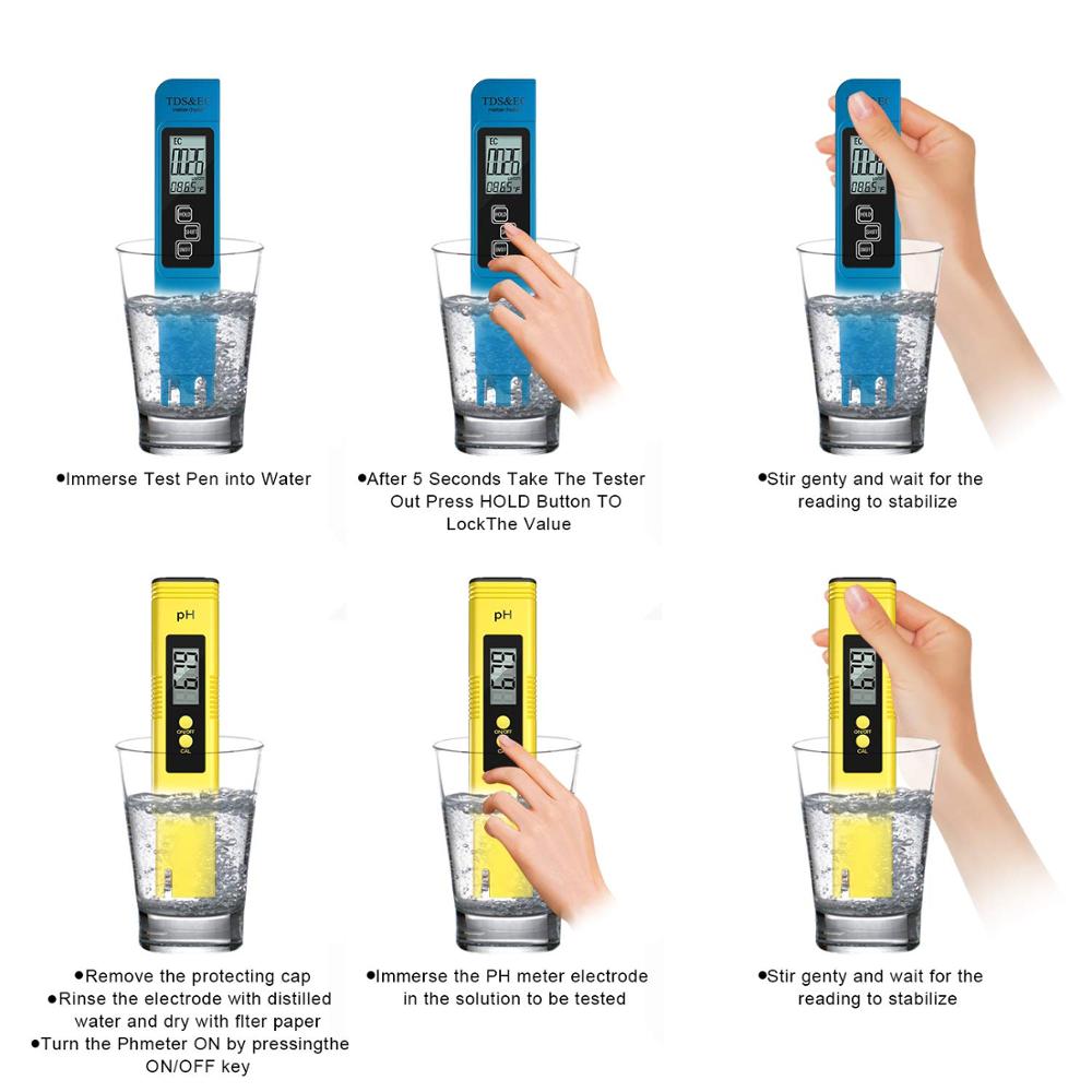 TDS Meter Digital Water Tester 2 Pcs Set