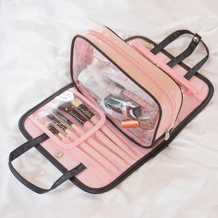 Female Portable Travel Storage Bag Cosmetic Storage Bag Large capacity 2 In1 Cosmetic Bag - MRSLM