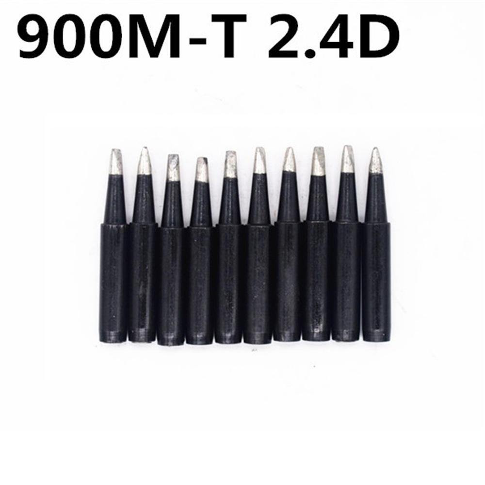 10pcs Black 936 Soldering Iron Tips 900M-T Edition Horseshoe Flat for Hakko Soldering Rework Station - MRSLM