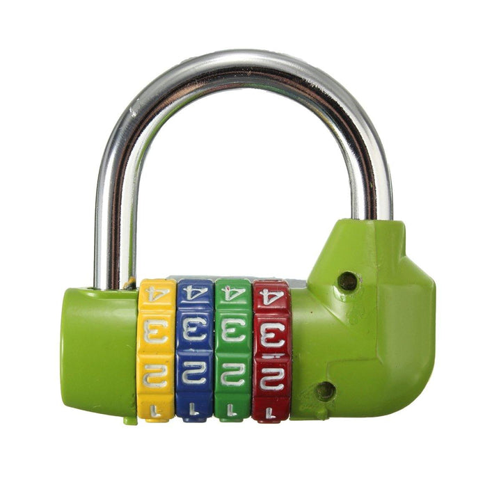 4 Digit Resettable Combination Padlock Travel Luggage Bag Diary Suitcase Code Security Lock - MRSLM