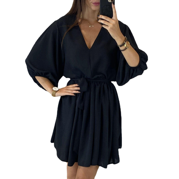 Women's Short Summer Loose Dress - MRSLM