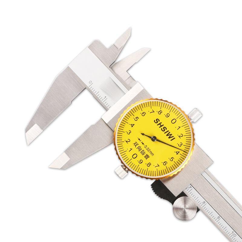 SHSIWI 0-200mm Digital Caliper with Table Vernier Dial Type Meter Measuring Tool Two-way Shockproof - MRSLM