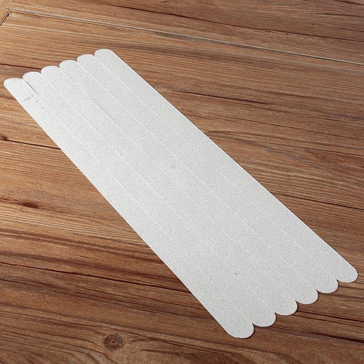 6Pcs PVC Bathroom Ceramic Tile Floor Anti Slip Stickers Bathtub Safety Tape Mat - MRSLM