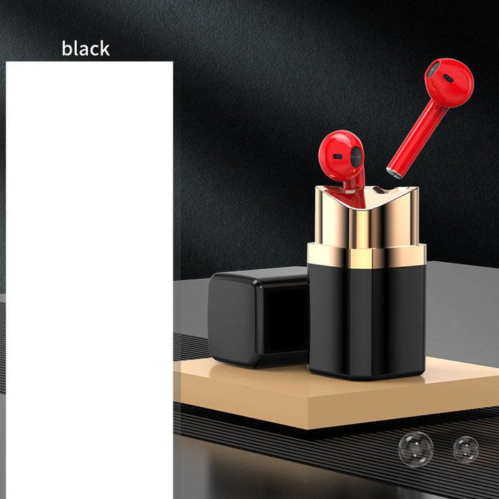 Fashion Individual Earphone Lipstick Bluetooth Earphone In-ear Noise Reduction - MRSLM