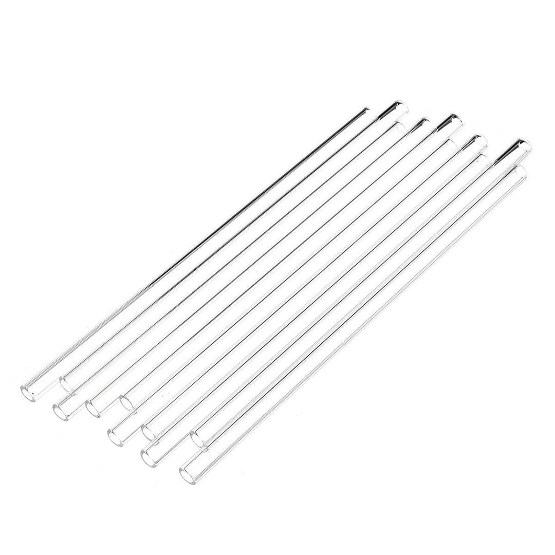 10Pcs 200x7x1mm Length 200mm OD 7mm 1mm Thick Wall Borosilicate Glass Blowing Tube Lab Factory School Home Tubes - MRSLM