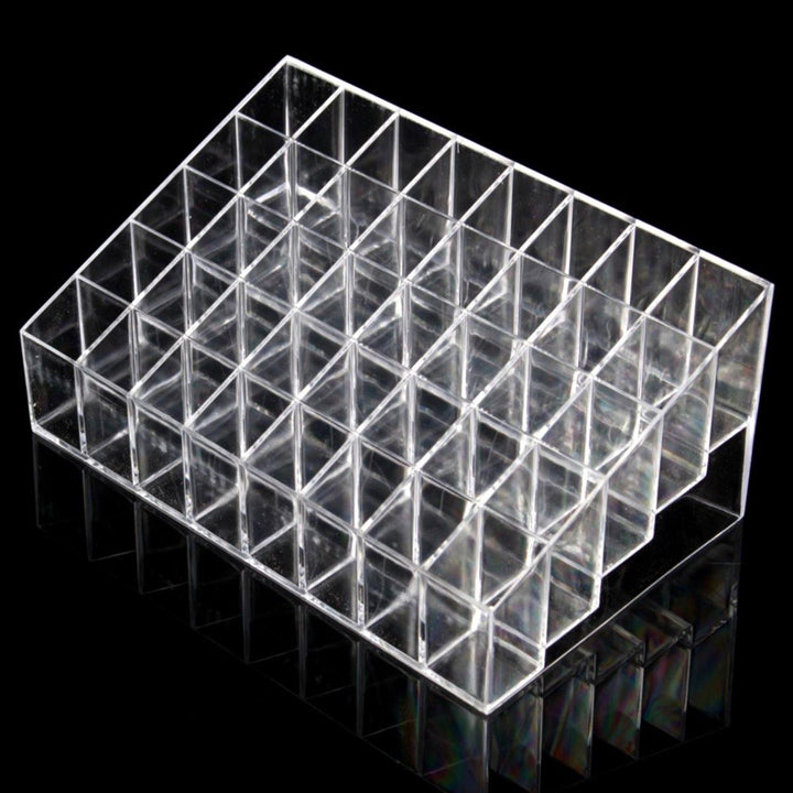 40 Clear Acrylic Lipstick Holder Stand Display Cosmetic Makeup Case Acrylic Cosmetic Organizer - MRSLM