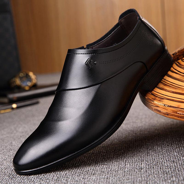 Formal Wear Youth Casual Summer Breathable Men's British Leather Shoes - MRSLM