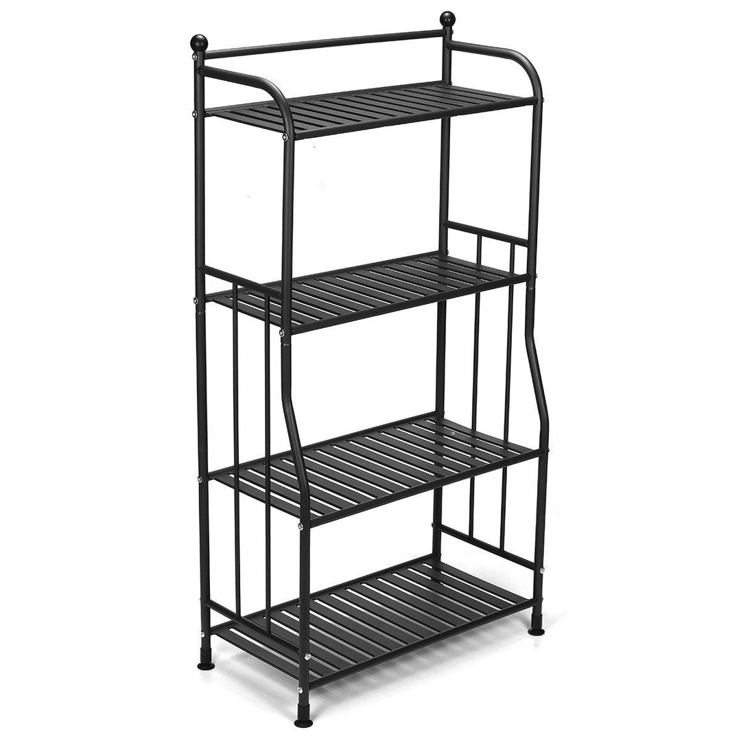 4 Tier Iron Craft Plant Flower Stand Candle Holder Flower Pot Shelf Rack - MRSLM