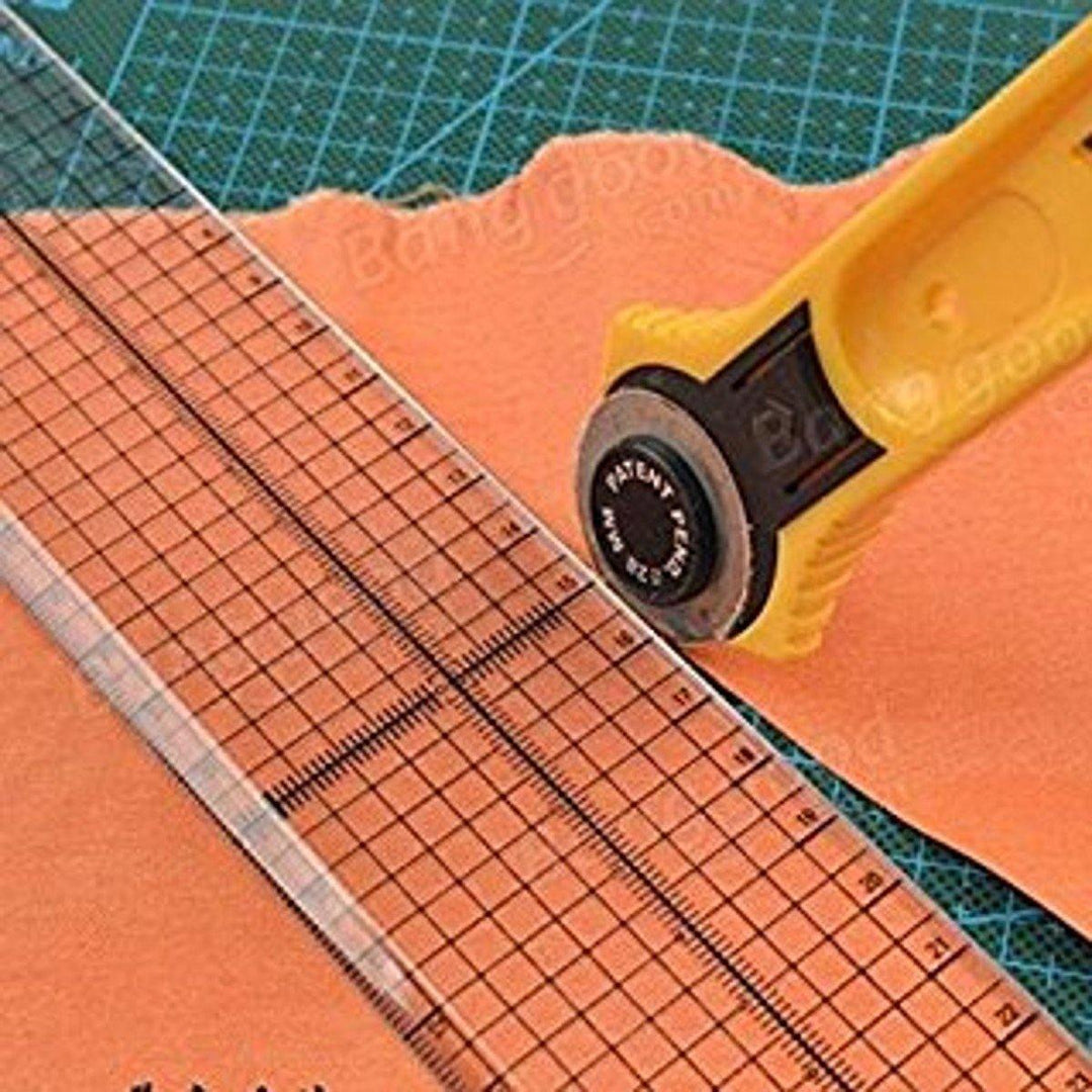 Sewing Patchwork Ruler Quilting Foot Aligned Grid Cutting Edge for Tailor Craft - MRSLM