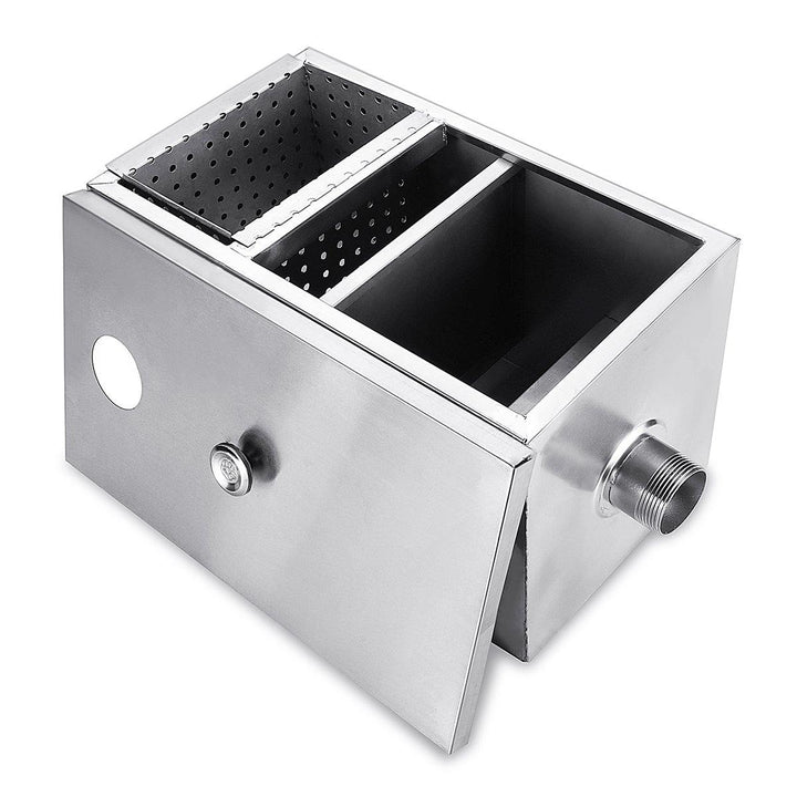 8LB 5GPM Gallons Per Minute Grease Trap Stainless Steel Interceptor Thickened - MRSLM