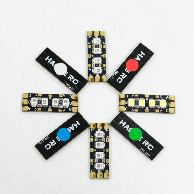 2pcs/Bag HAOYE 6S ESC LED Arm Light 27*9*3.5mm for ESC Extension Cable PCB Board FPV Racing Multirotors - MRSLM