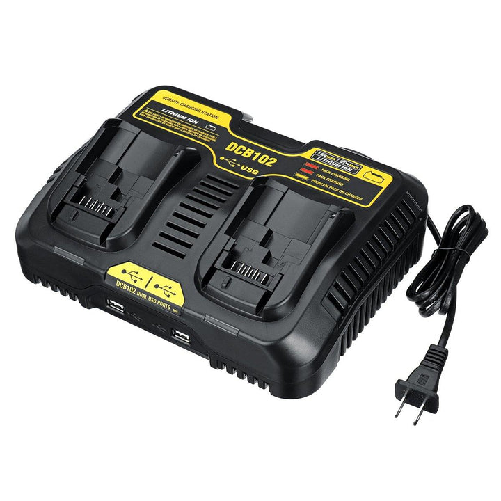 Dual Charger DCB200 DCB115 Lithium-Ion Battery DCB112 DCB105/015 Power Tool Battery Charger - MRSLM