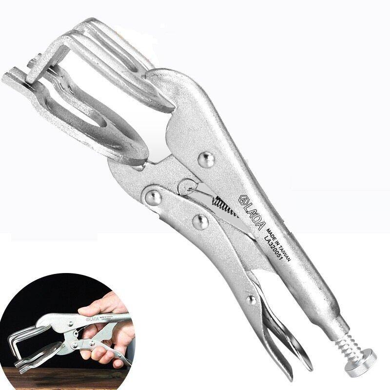 LAOA Power Locking Pliers Set Welding/Straight/ Needle Nose/ Flat Nose/ Sealing/ Oil Filter Locking Pliers - MRSLM