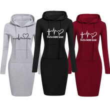 Women's Hope Faith Love Warm Dress