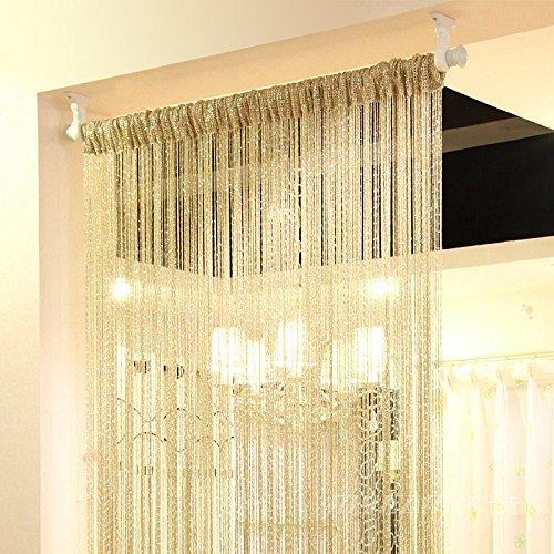 String Door Curtains Bead Window Panel Room Divider Crystal Tassel Fringe Beaded - MRSLM