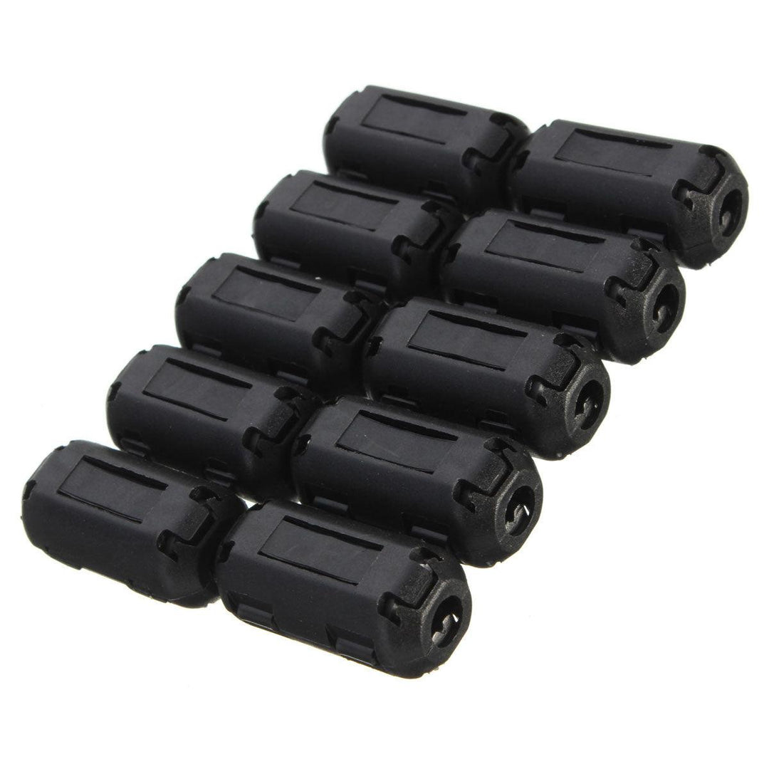 10Pcs Black Cable Wire Clamp Clip RFI EMI EMC Noise Filters Ferrite Core Case (3.5mm) - MRSLM