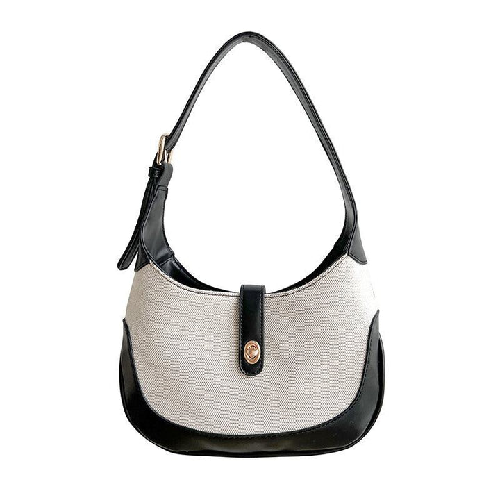 Women's High-grade Canvas Splicing Handbag - MRSLM