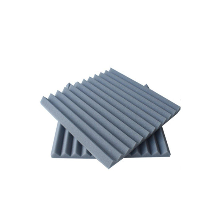 6PCS Acoustic Foam Panel Sound Stop Absorption Sponge Studio KTV 25x25x2cm - MRSLM