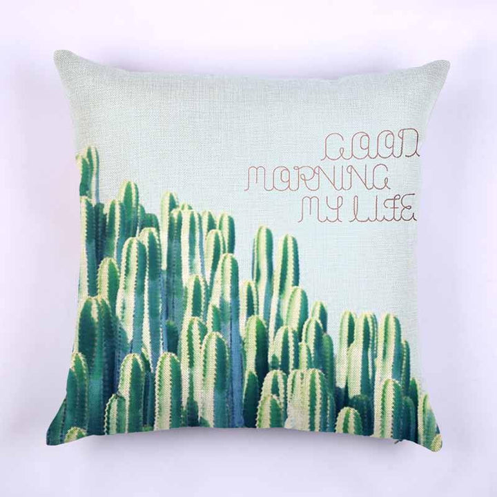 Fresh Plants Linen Pillow Case Waist Cushion Cover Bags Home Car Decor 45x45cm - MRSLM