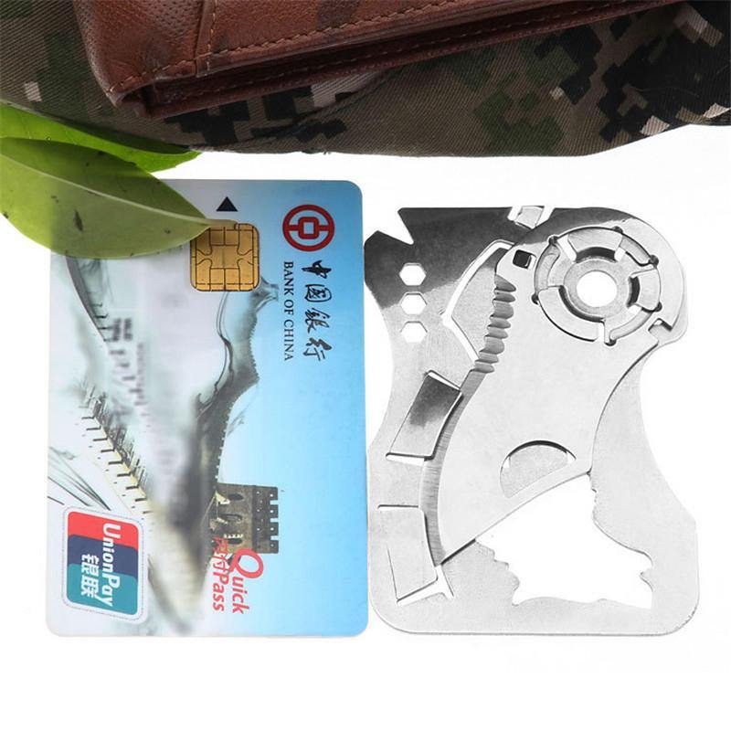 EDC Multifunctional Tools Mini Bottle Opener Screwdriver Stainless Fold Camping Tactical Folding Pocket Ring Outdoor Tools - MRSLM