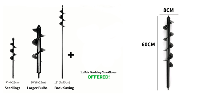 Charging Garden Screw Twist Pit Drill Bit - MRSLM