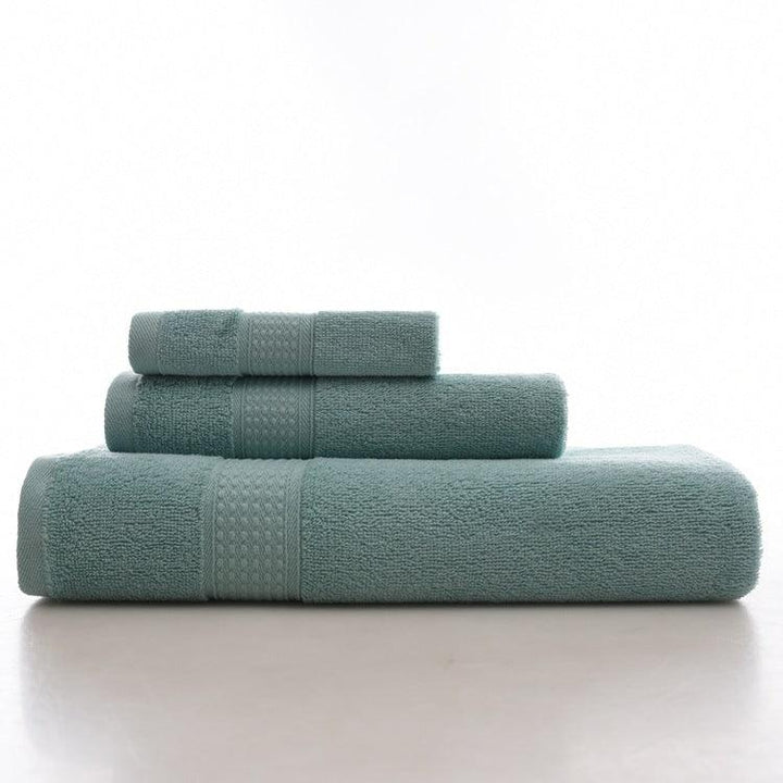 KC LN-01 Bath Pure Towels Long Stapled Cotton Beach Spa Thicken Super Absorbent Towel Sets - MRSLM