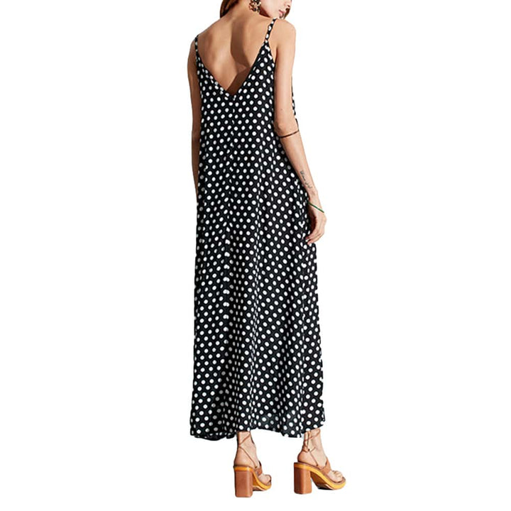 Women's Cami Dot Printed Maxi Dresses