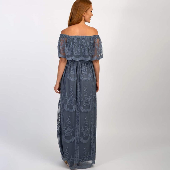 Off Shoulder Maxi Dress for Women