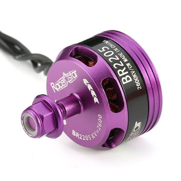 Racerstar Racing Edition 2205 BR2205 2600KV 2-4S Brushless Motor Purple For 220 250 280 RC Drone FPV Racing - MRSLM