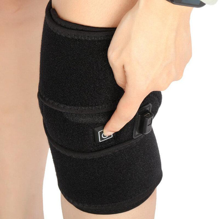 Knee Heating Pads Brace Support Pads Thermal Heat Therapy Wrap Knee Massager for Cramps Arthritis Pain Relief Health Care - MRSLM