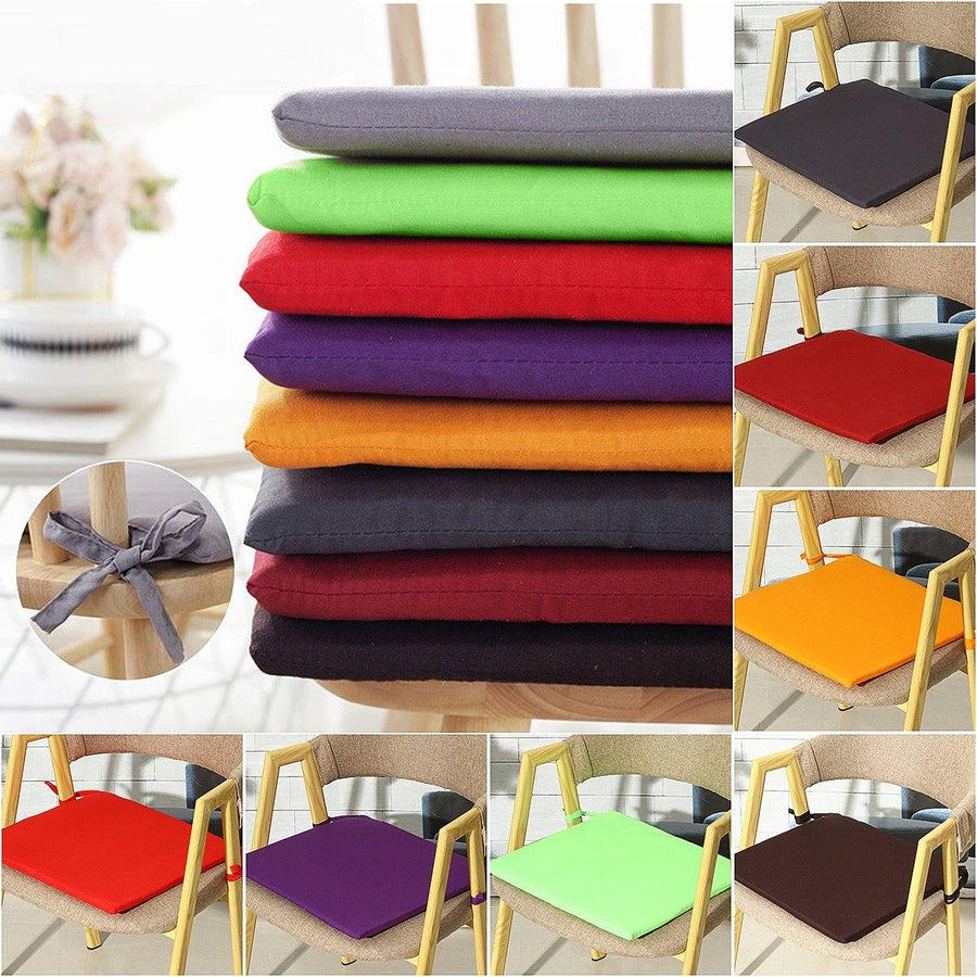 Pongee Colorful Square Cushion Home Car Chair Seat Pad Seat Cushion - MRSLM