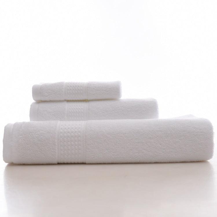 KC LN-01 Bath Pure Towels Long Stapled Cotton Beach Spa Thicken Super Absorbent Towel Sets - MRSLM