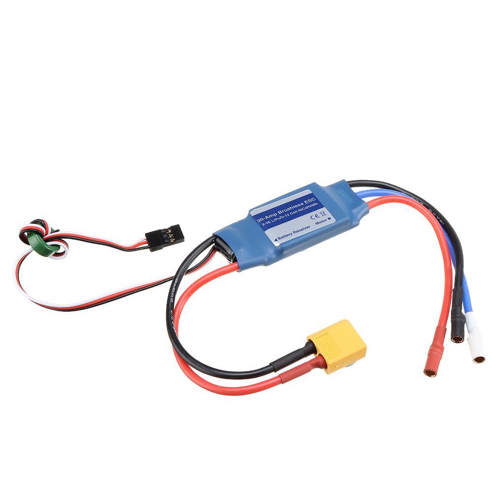 Volantex Easy-Plug 30A 2-3S Brushless ESC With XT60 Plug For 742-5 RC Airplane - MRSLM