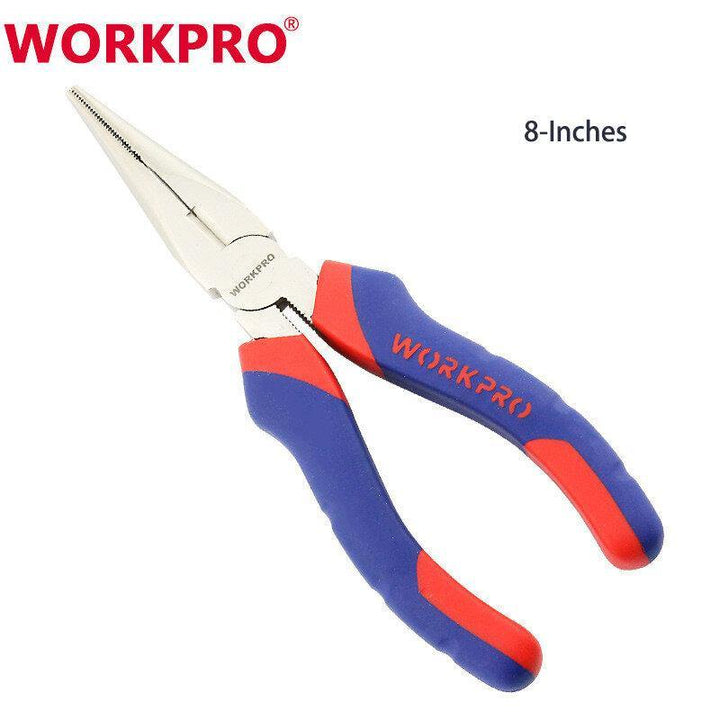 Workpro Two-color Handle Needle Nose Pliers Wire Cutters 6/8 Inches Household Multi-function Pliers - MRSLM