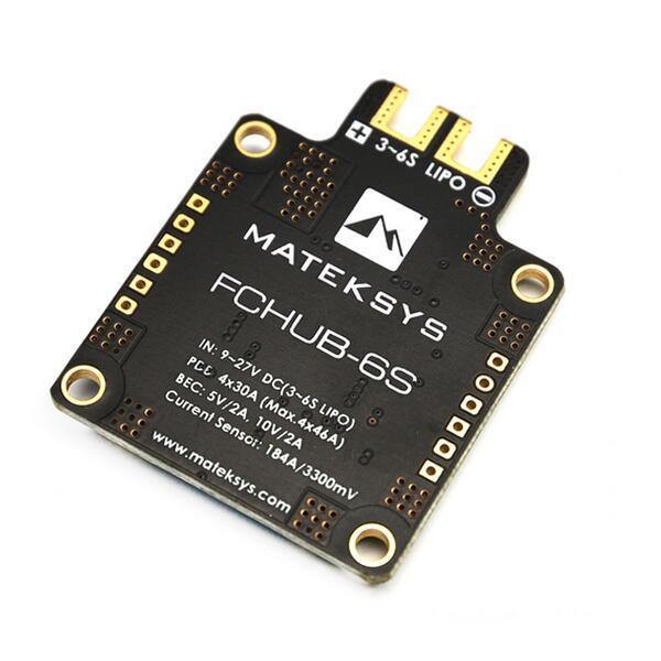 Matek F405-STD BetaFlight STM32F405 Flight Controller+Matek FCHUB-6S Hub Power Distribution Board for RC Drone - MRSLM