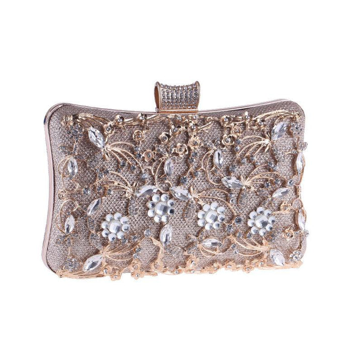 Hollow diamond cheongsam bag rhinestone bag clutch shoulder - MRSLM