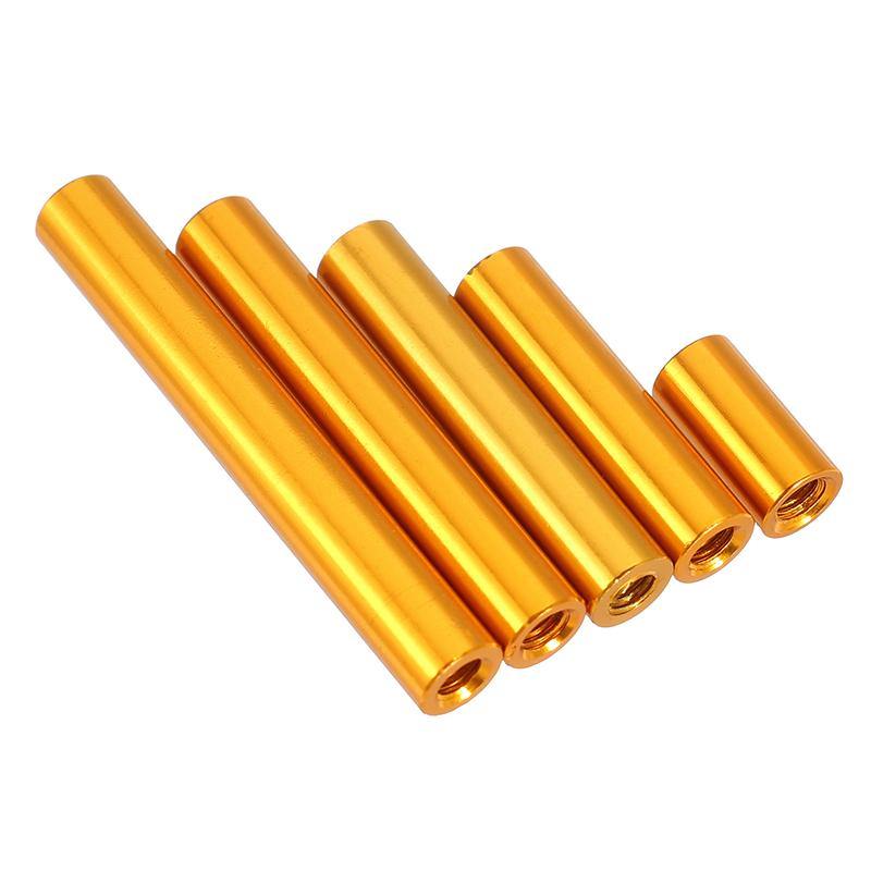 Suleve™ M3AR6 M3 Aluminum Alloy Standoff Studs 10-35mm Gold Round PCB Board Spacers Standoffs 10pcs - MRSLM