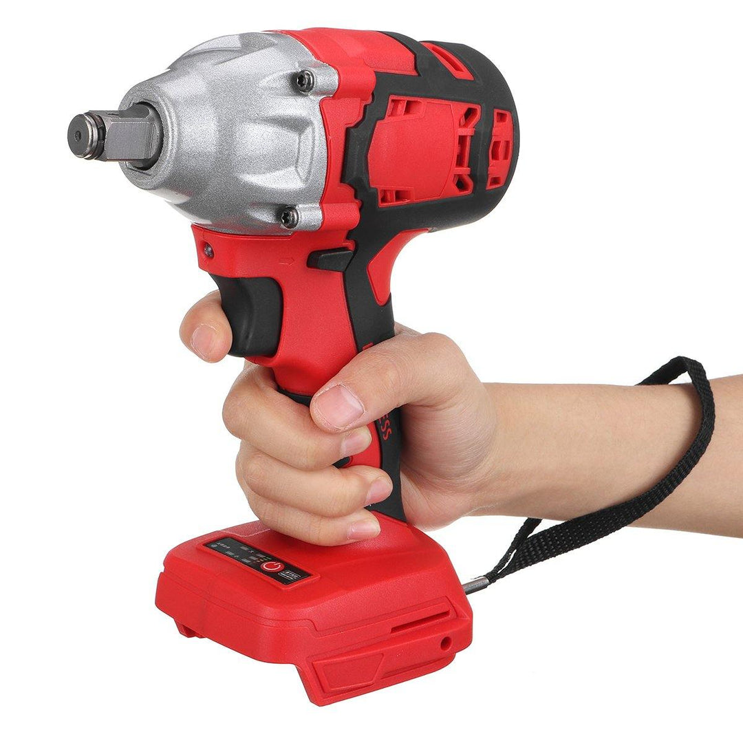 520Nm 1/2'' Cordless Brushless Impact Wrench Power Driver Electric Wrench For 18V Makita Battery (Red) - MRSLM