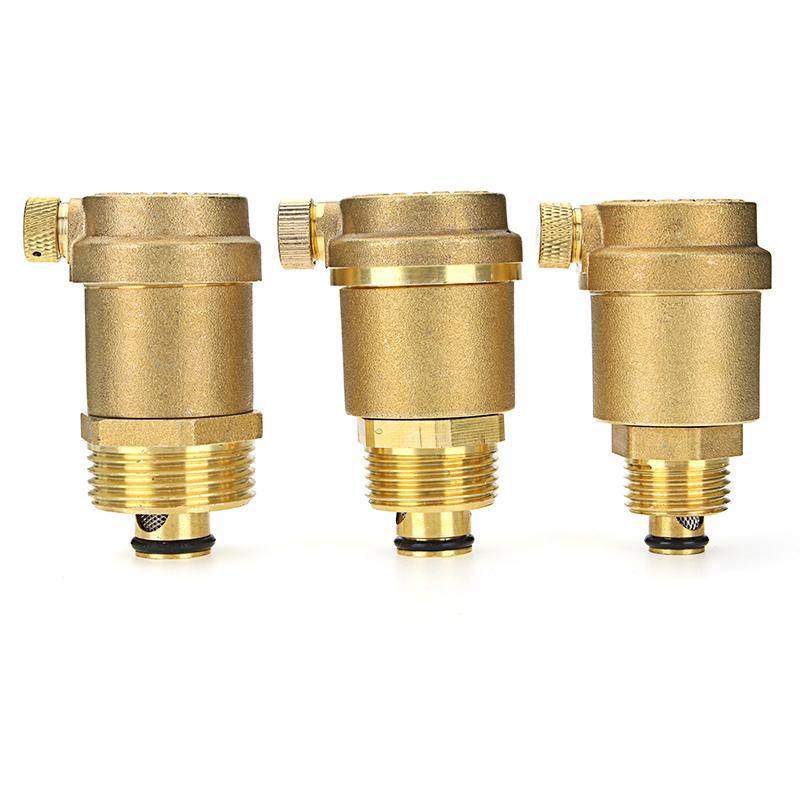 TMOK TK901 Brass Automatic Air Vent Valve Exhaust Safety Pressure Relief Valve for Water Heater HVAC Pipeline System - MRSLM