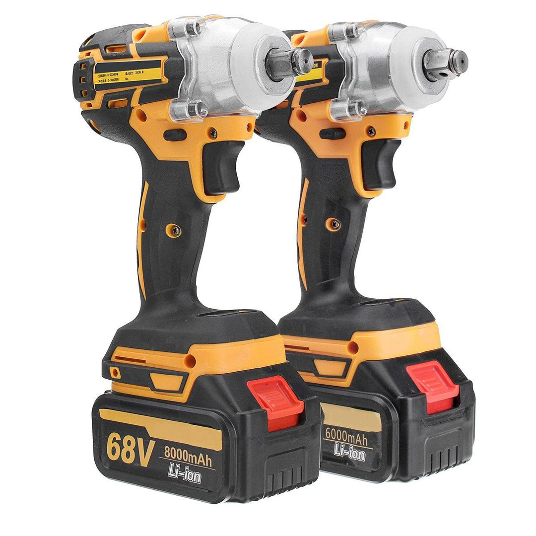 68V 6000mAh/8000mAh Electric Impact Wrench Cordless Brushless with 2 Rechargeable Battery - MRSLM