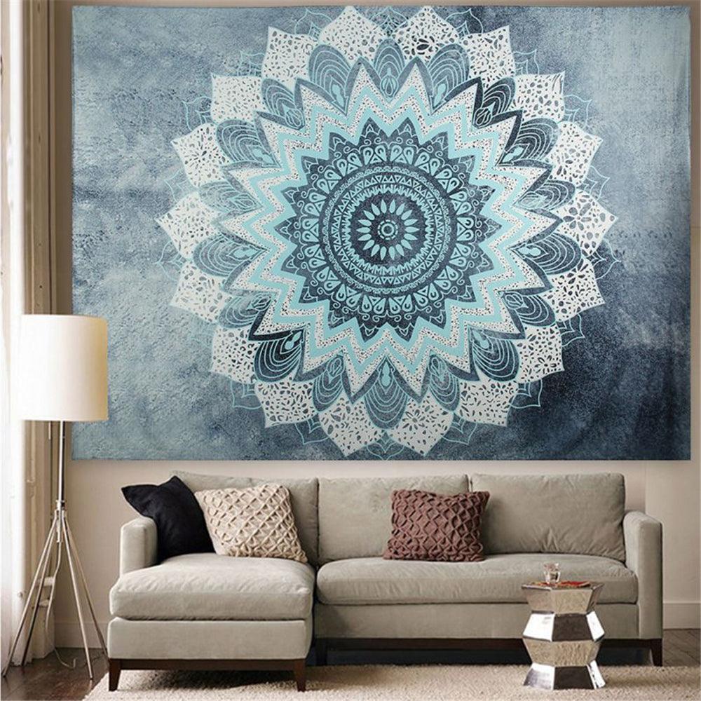 Indian Mandala Tapestry Wall Hanging Sandy Beach Throw Rug Blanket Camping Tent Travel Mattress Bohemian Sleeping Pad Tapestry - MRSLM