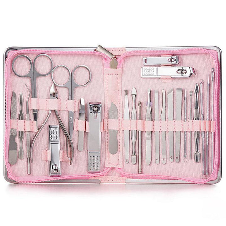 11/26 Pcs Nail Clipper Manicure Set Stainless Steel Nail Cutter Scissor Cuticle Nipper Nail Tools Set - MRSLM