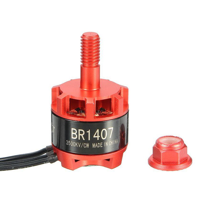 Racerstar Racing Edition 1407 BR1407 3500KV 2-3S Brushless Motor Red for 150 180 200 RC Drone FPV Racing - MRSLM