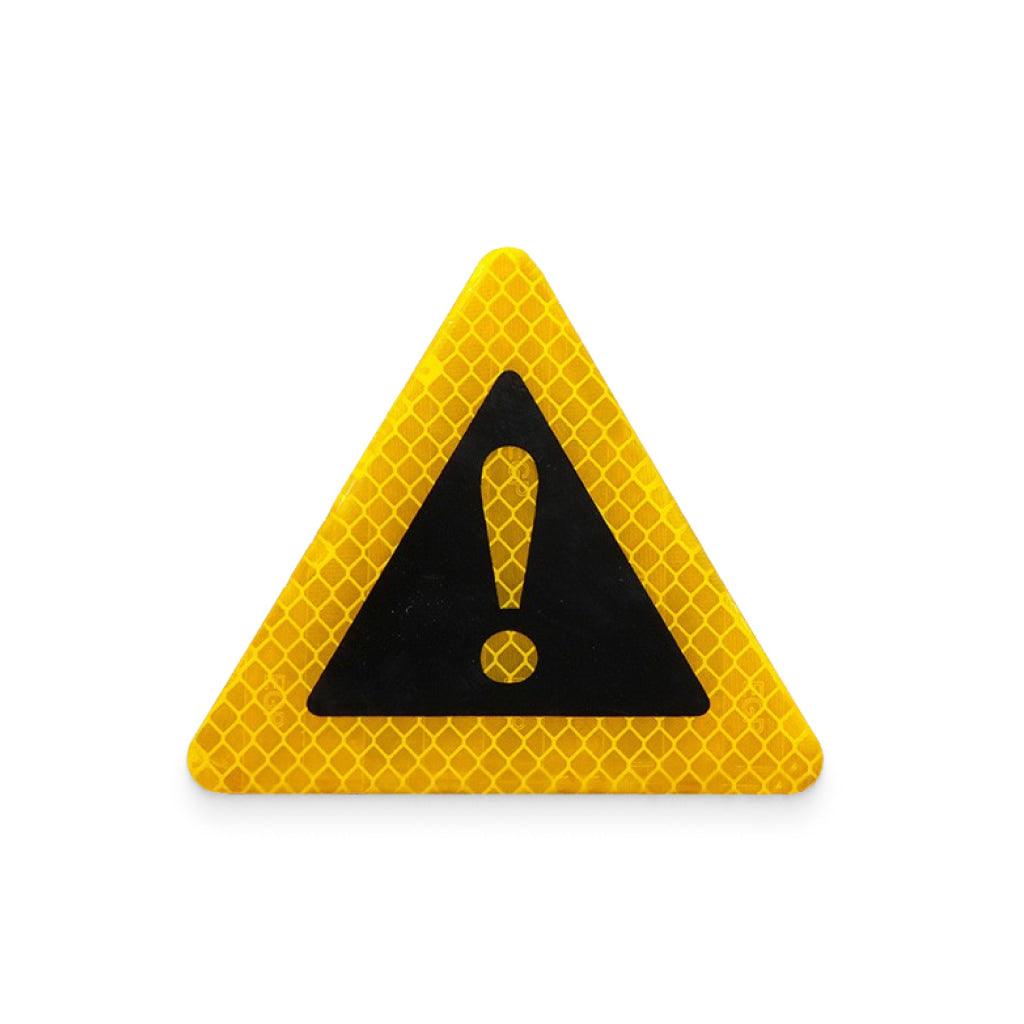 Yellow Reflective Emergency Warning Sticker - MRSLM